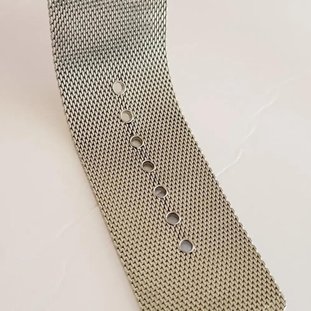 Kristine Womens Watch White Dial Silver Case Mesh Bracelet Quartz 01957